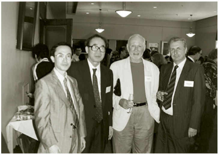 1996. with Australian writers and Kim Yngmu at Sydney Writer's Festival