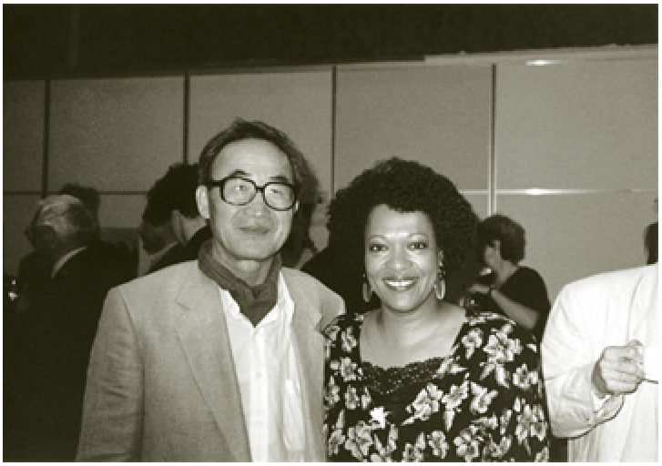 1996. with Rita Dove at Rotterdam Poetry Festival, the Netherlands