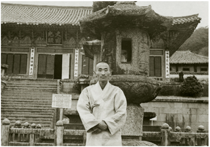 1959. during the period of 21-day fasting pracitce at Haein Temple
